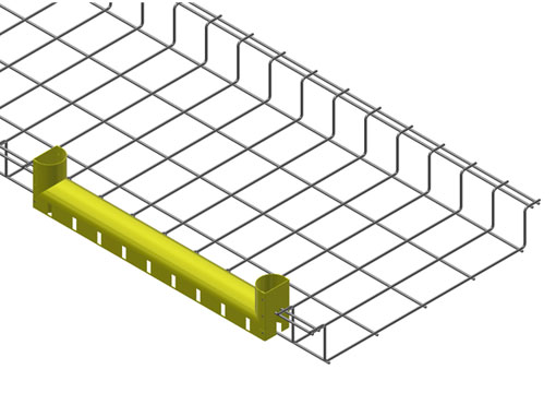 Server Rack Retaining Post for Cable Runway