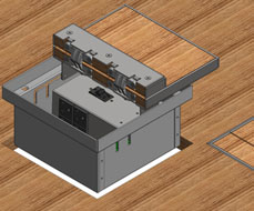 Snake Tray hideaway floor box